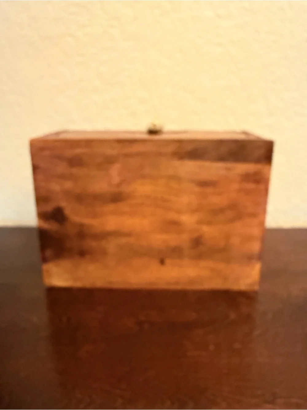 Vintage Handcrafted Rosewood Jewelry Keepsake Box Removable Tray Brass Latch